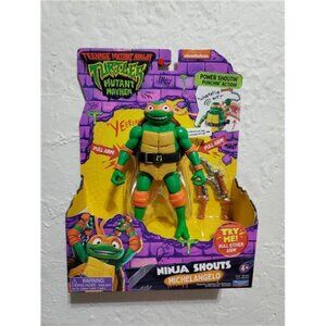 Teenage Mutant Ninja Turtles Mutant Mayhem Michelangelo  Shouts Figure Action